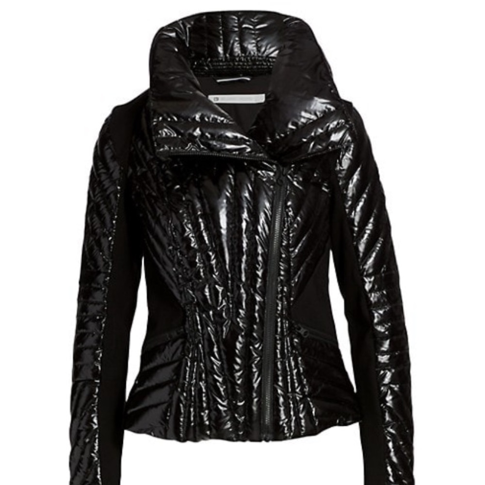 EUC Blanc Noir Hooded Quilted Down Jacket, XS